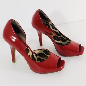 Jessica simpson size 7 peep toe heels